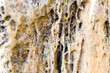 Sandstone stone light rough grainy stone texture background. High quality photo
