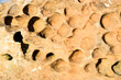 Sandstone stone light rough grainy stone texture background. High quality photo