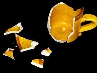 Broken Orange Coffe Cup