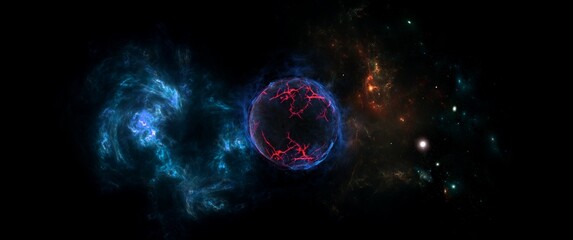 Wall Mural - planets galaxy science fiction wallpaper beauty deep space cosmos physical cosmology stock photos. c