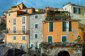 detail of tellaro a very beautiful place in italy