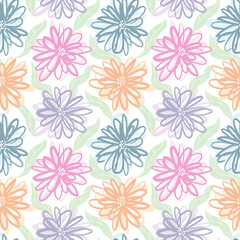 Wall Mural - Decorative floral background