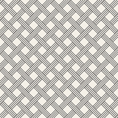 Vector seamless pattern. Repeating geometric elements. Stylish monochrome background design.