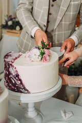 Wall Mural - Wedding cakes before handing out to the newlyweds 3895.