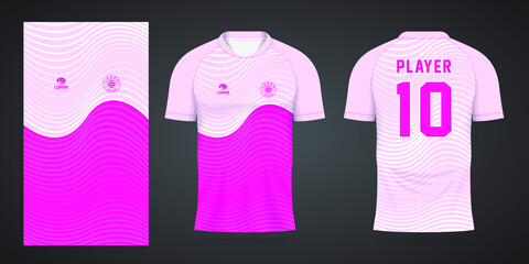 Wall Mural - pink sports shirt jersey design template