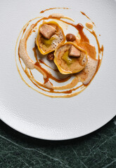 Wall Mural - Ravioli with Foie Gras