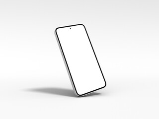 latest smartphone 2022 on white background for mockup. 3d rendered illustration iphone 14 concept. n