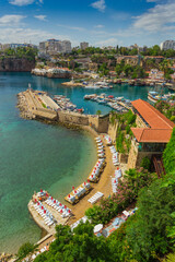 Wall Mural - The ancient port of the old city of Antalya