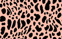 Abstract Modern Leopard Seamless Pattern. Animals Trendy Background. Beige And Black Decorative Vector Stock Illustration For Print, Card, Postcard, Fabric, Textile. Modern Ornament Of Stylized Skin