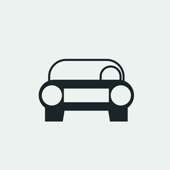 Wall Mural - Car vector icon illustration sign