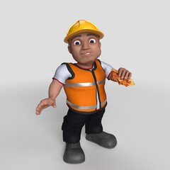 Sticker - 3D Cartoon Builder Character