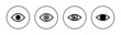 © avaicon - Eye icons set. Eye sign and symbol. Look and Vision icon.