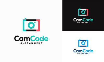 Wall Mural - Camera logo designs concept vector, Photography logo template icon