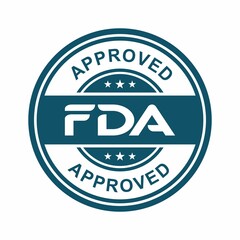 Wall Mural - FDA approved logo badge label. This design for product label and business