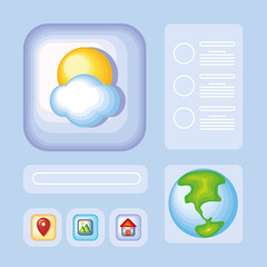 Poster - different apps icon