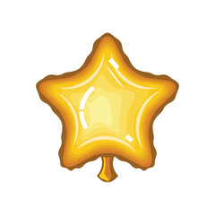 Sticker - balloon shape star