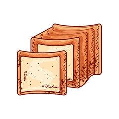 Poster - slices bread food