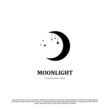 © restu - Creative moonlight logo design vector