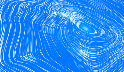 Poster - Flowing technology 3D line background