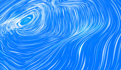 Poster - Flowing technology 3D line background