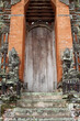Entrance of Taman Ayun made of bricks and wood. Taken January 2022.
