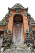 Entrance of Taman Ayun made of bricks and wood. Taken January 2022.