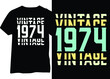 © Mahabub14 - Vintage 1974 birthday year design, 1974 typography for t-shirts, posters, mugs, etc.