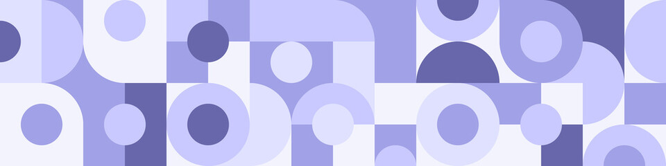 Wall Mural - blue background with circles in a trendy scandinavian style, geometric shapes in a modern background