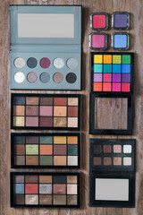 Wall Mural - Eyeshadows palettes collection