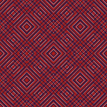 Seamless Pattern Geometric Pattern With Stripes Background Seamless Texture Red And Blue White Illustration Background Suitable For Fashion Textiles, Graphics