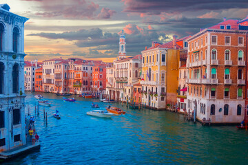 Sonnenuntergang in Venedig, Italien