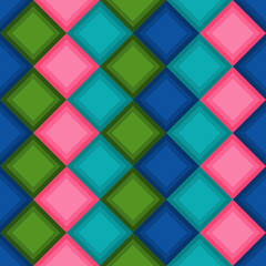 Poster - Stock vector colorful patern with a simple square shape diagonals.