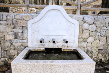 Partegat fountain in Sierra Aitana, Alicante