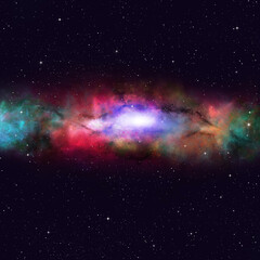 Wall Mural - deep space color nebula
