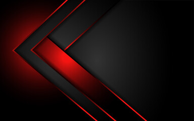 Luxury black background with red lines combinations. modern futuristic background