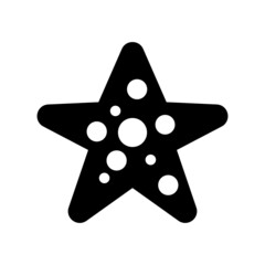 Starfish icon isolated on white background