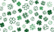 © Tatiana - Saint Patricks Day, festive background with flying clover.