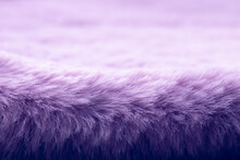 Macro Wallpaper-lavender Long Fiber Soft Fur Close-up. Shaggy Purple Fur For Background Or Texture. Pink Plaid Macro. Pantone Color 2022 Very Peri. Fluffy Fake Textile Fur. Selective Focus. Copy Space