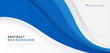 © MooJook - Abstract blue and white curve banner template background with copy space for your text. Modern simple blue curve layer vector design with shadow. Vector illustration