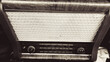 Old antique old fashioned retro radio