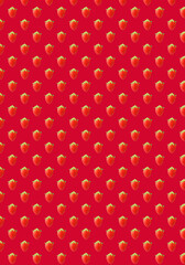 Poster - Seamless pattern isolated on red background