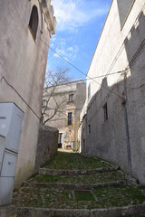 Wall Mural - Streetview of Erice, a historic town and comune in the province of Trapani, Sicily, in southern Italy