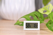 Hygrometer And Thermometer Device To Measure Humidity And Temperature For Houseplants