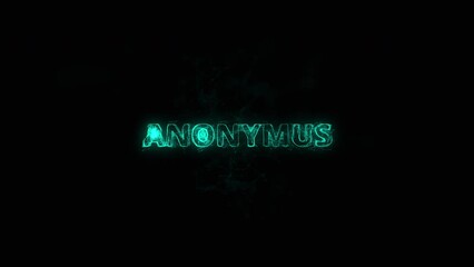 Fototapete - Anonymus title with plexus effect. Connected lines with dots. Lines title plexus