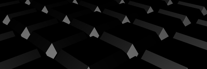 Poster - Gray abstract cubic background.