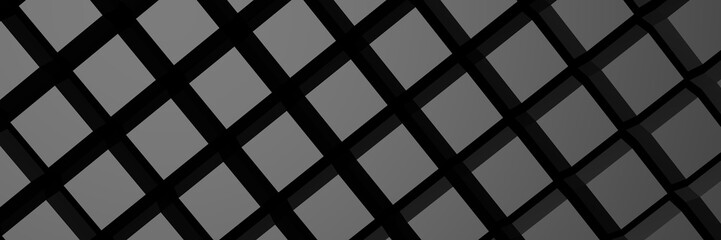 Poster - Gray abstract cubic background.