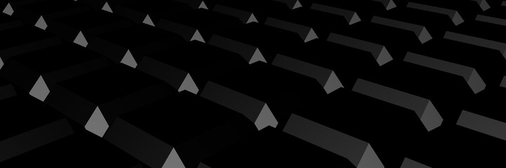 Poster - Gray abstract cubic background.