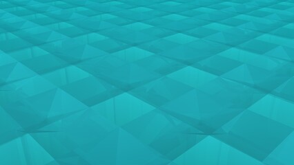 Poster - Blue abstract cubic background. Screensaver.