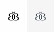 Butterfly logo. Initials BB, BB logo design. Initial Letter Logo.