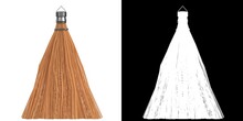 3D Rendering Illustration Of A Whisk Broom